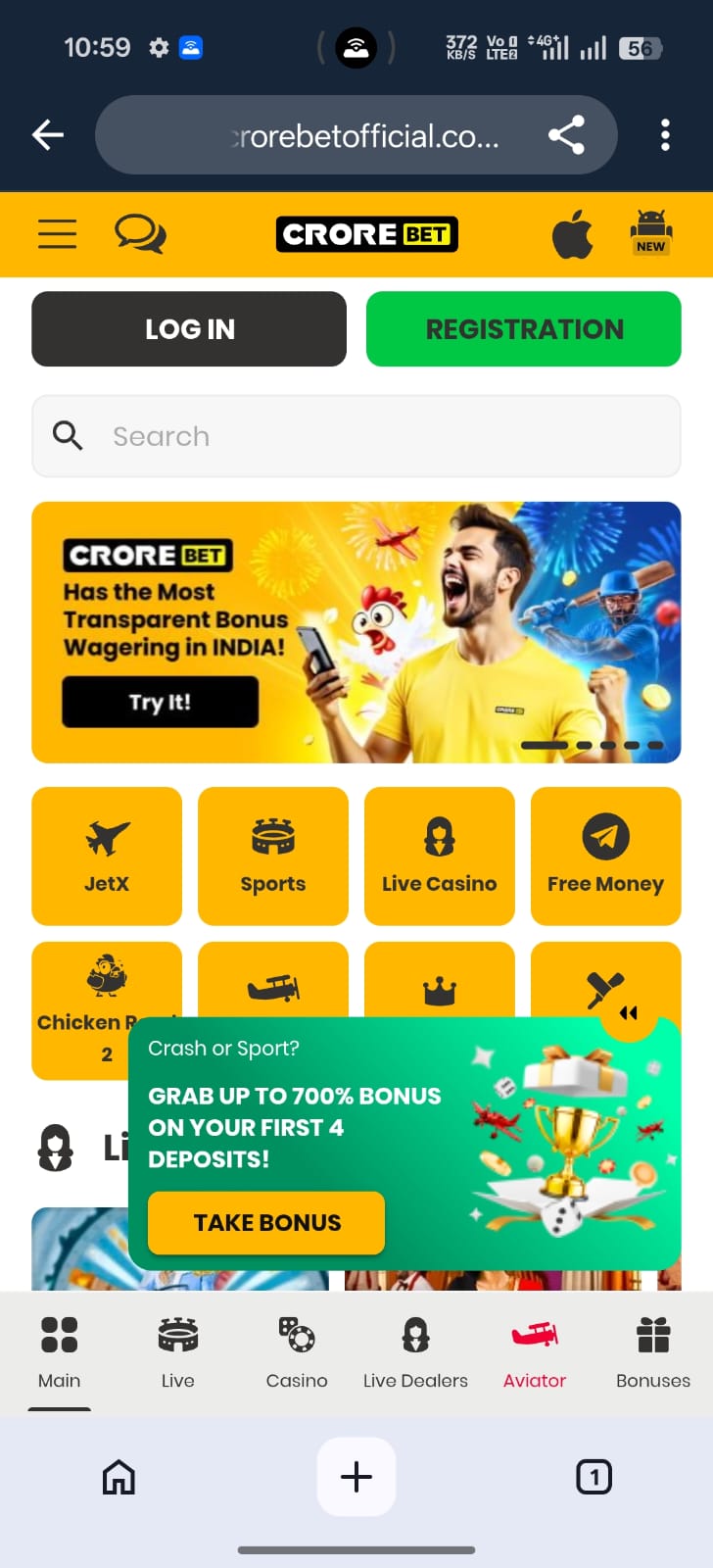 crore bet